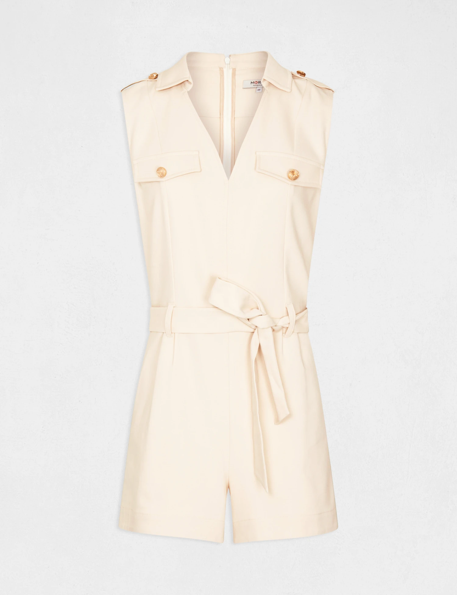 Combinaison Droite Sans Manches Ivoire Femme – Image 5