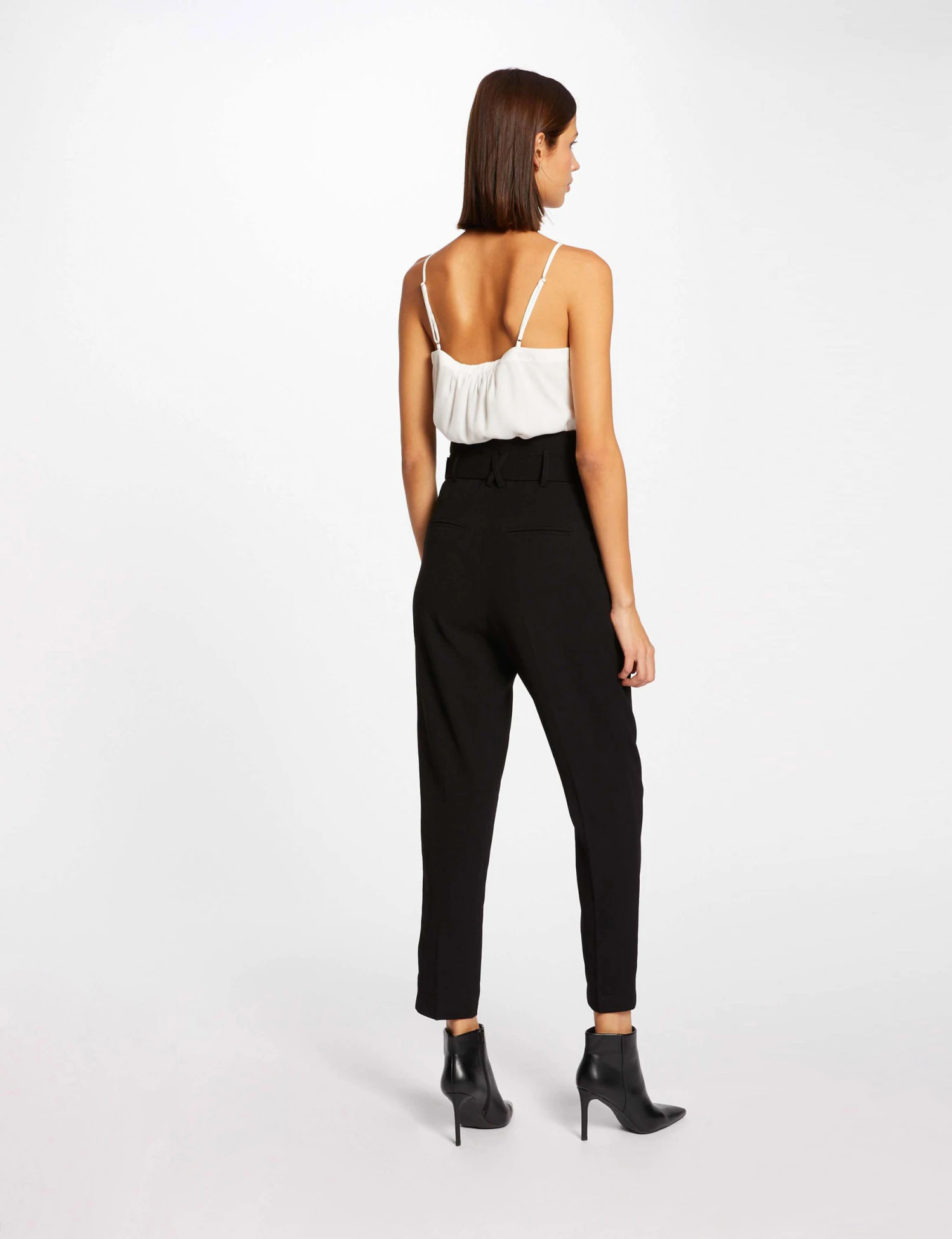 Débardeur Bretelles Fines Avec Boutons Ecru Femme – Image 2