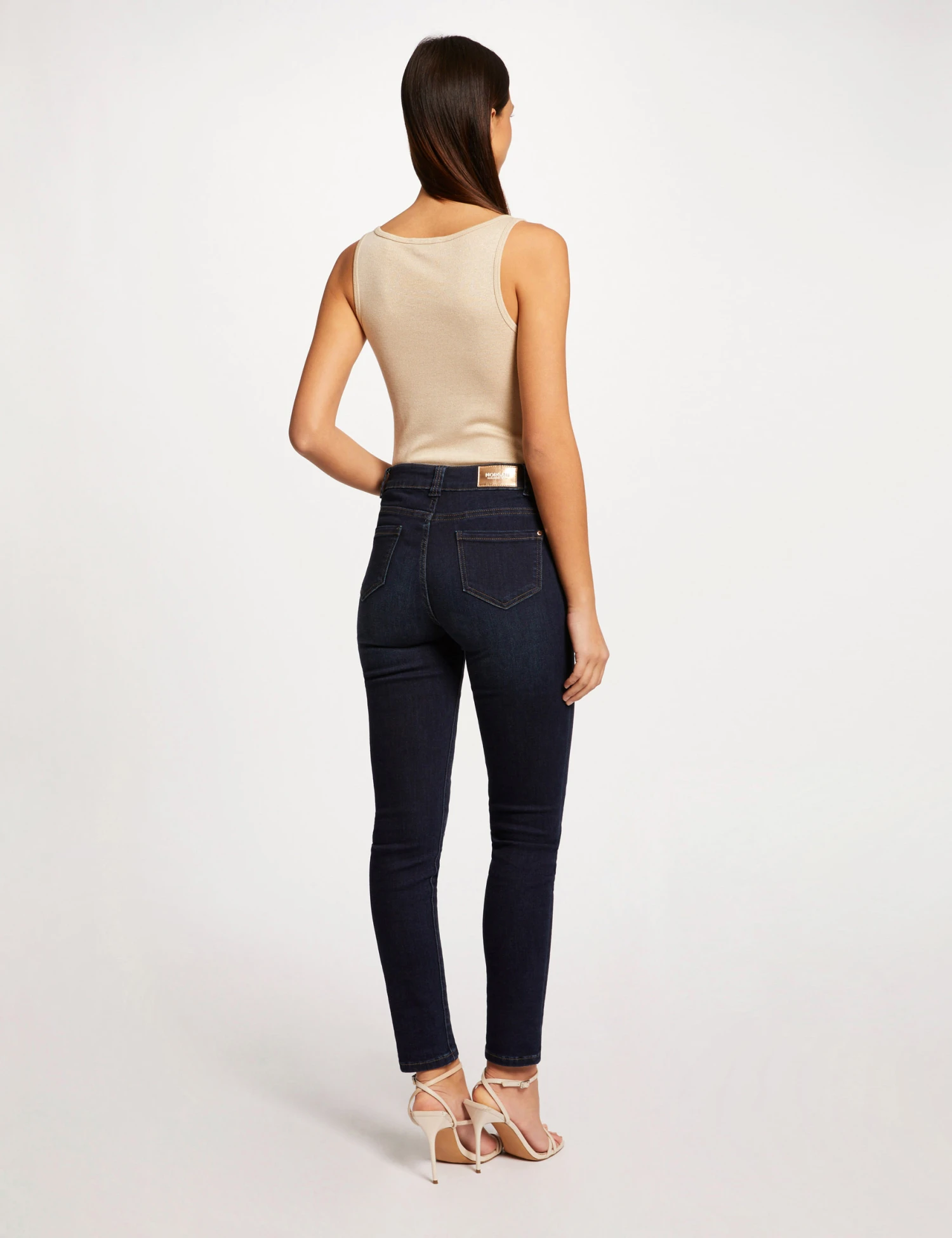 Débardeur Bretelles Larges à Ornement Ivoire Femme – Image 2