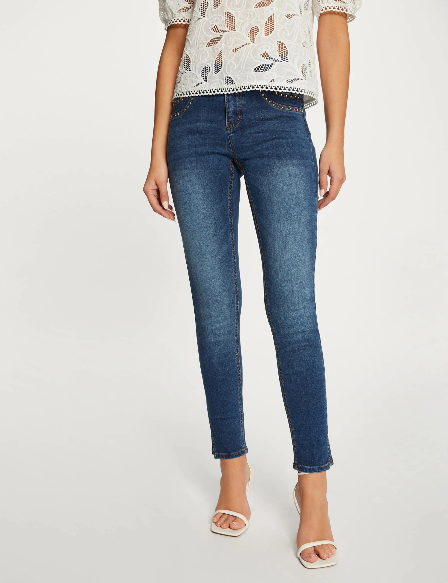Jeans Slim Avec Clous Jean Stone Femme – Image 3