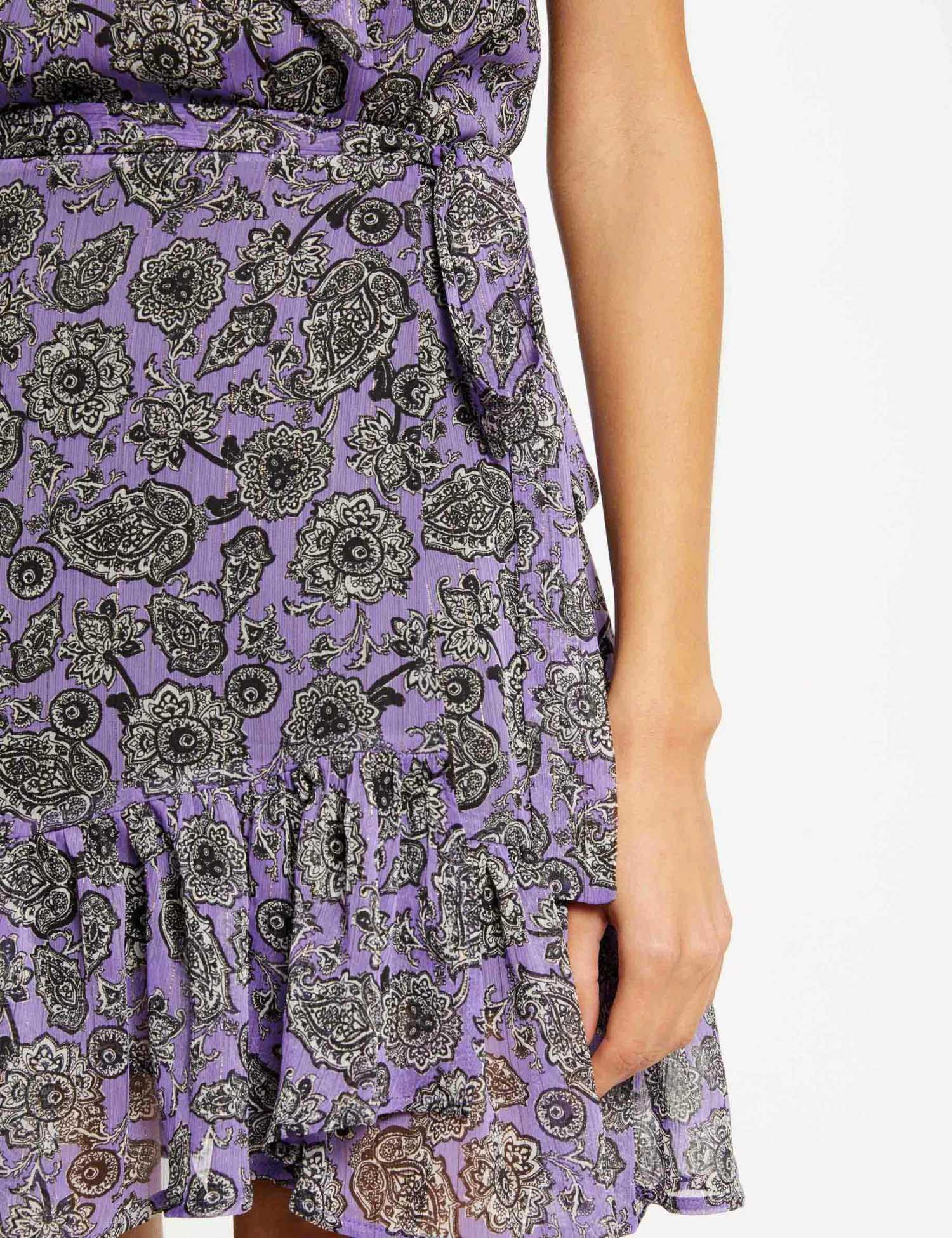 Jupe Droite Imprimé Cachemire Parme Femme – Image 5