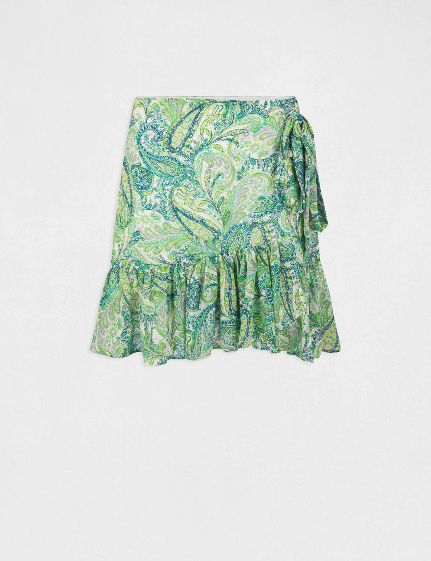 Jupe Portefeuille Imprimé Cachemire Multico Femme – Image 4