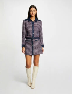 Jupe Trapèze Détails En Jean Multico Femme