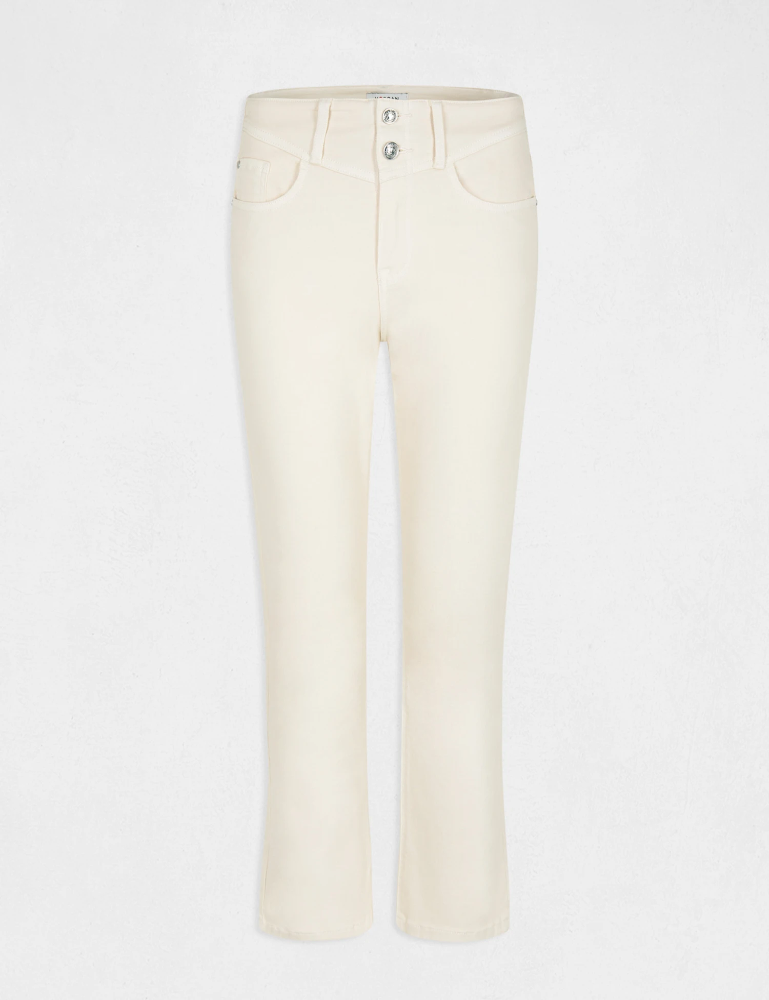 Pantalon Droit 7/8ème Ivoire Femme – Image 4