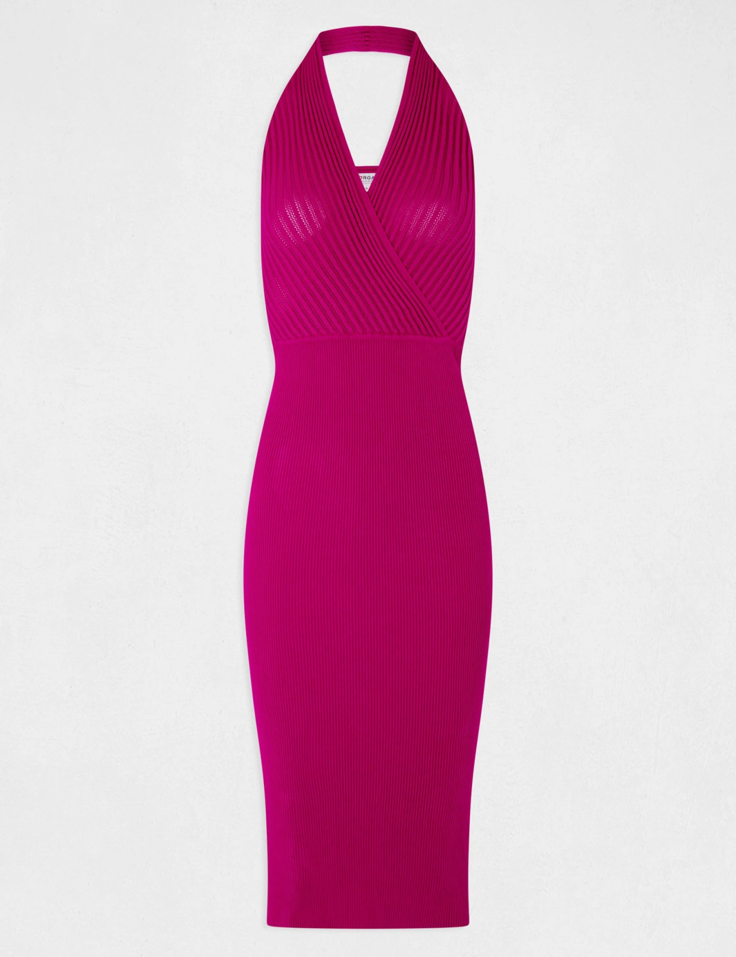 Robe Pull Ajustée Dos Ouvert Framboise Femme – Image 5