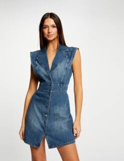 Robe Sans Manches Ceintrée Jean Stone Femme