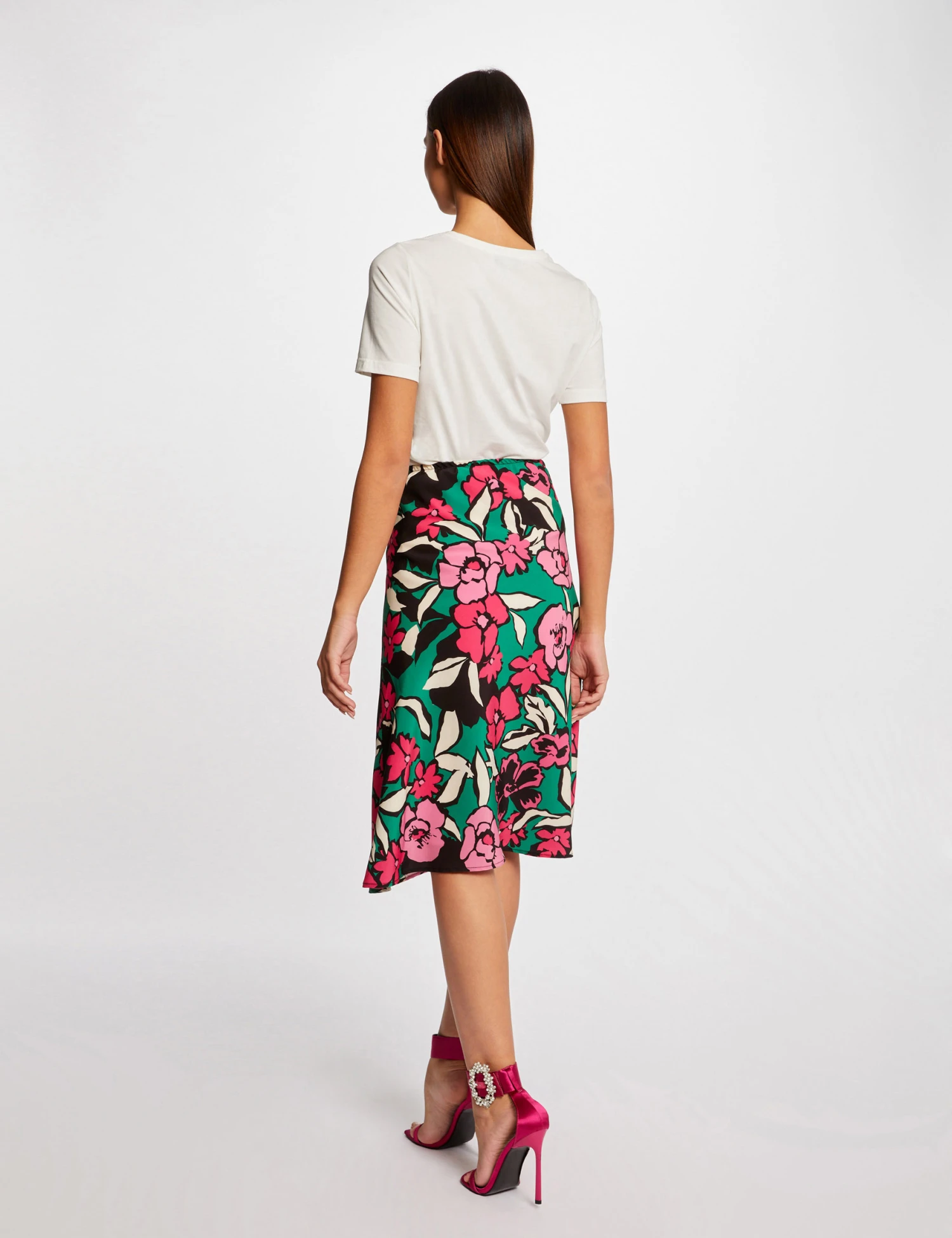 T-shirt Manches Courtes Avec Dentelle Ecru Femme – Image 2