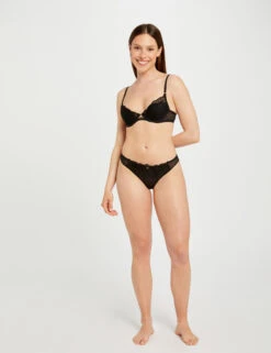 Tanga En Dentelle Noir Femme